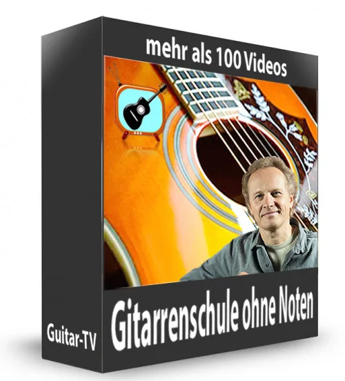 Produktbild: Gitarrenschule ohne Noten (Video-Paket)