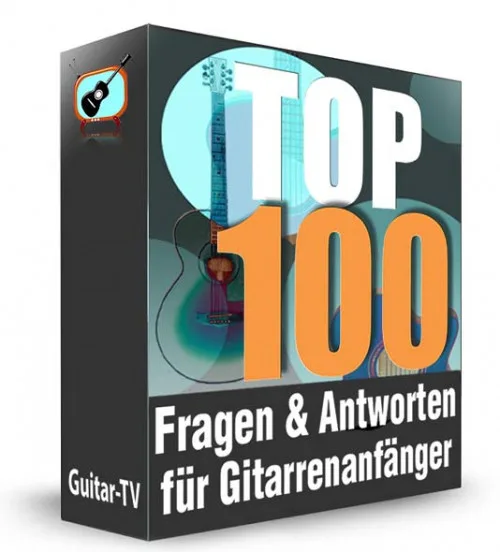 Produktbild: 100 Fragen und Antworten für Gitarrenanfänger